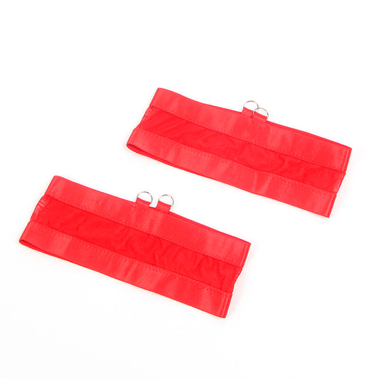 REGGISENO BONDAGE ROSSO CON GIARRETTIERA L/XL